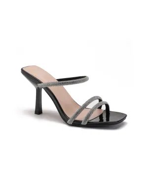 Alix Glitter Heels Black