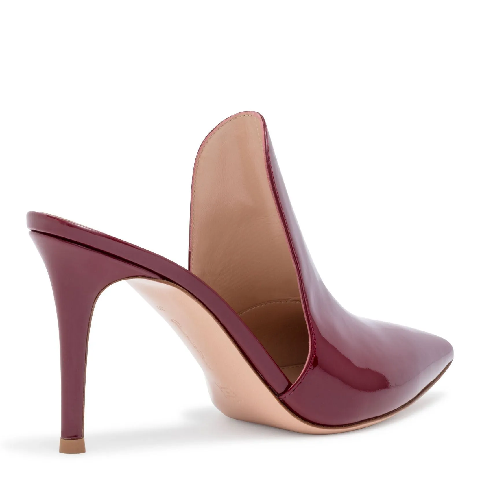 Aramis 85 Burgundy Patent Leather Mules