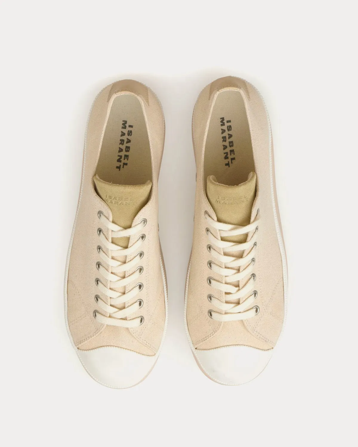 Austen Canvas Ecru Low Top Sneakers