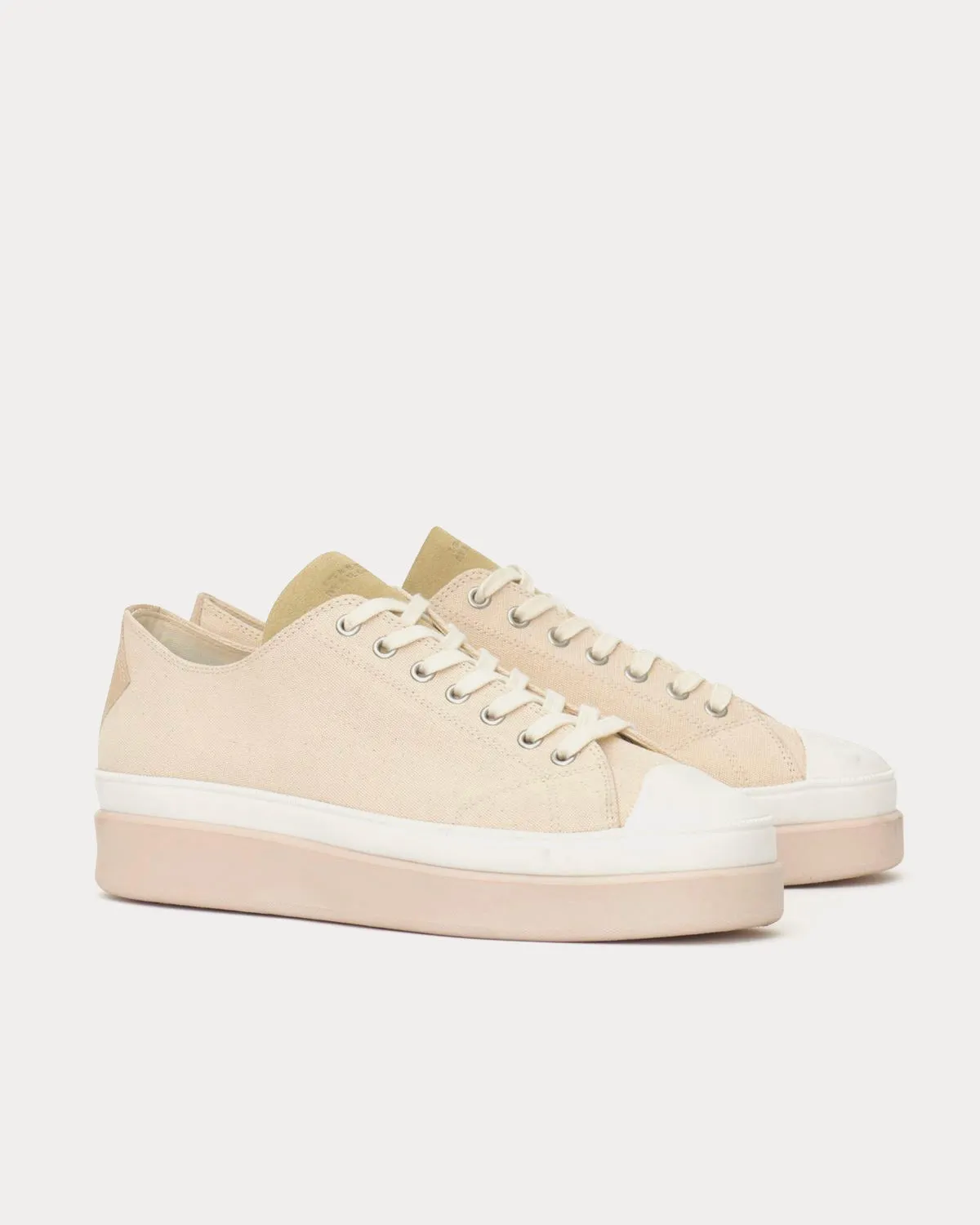 Austen Canvas Ecru Low Top Sneakers