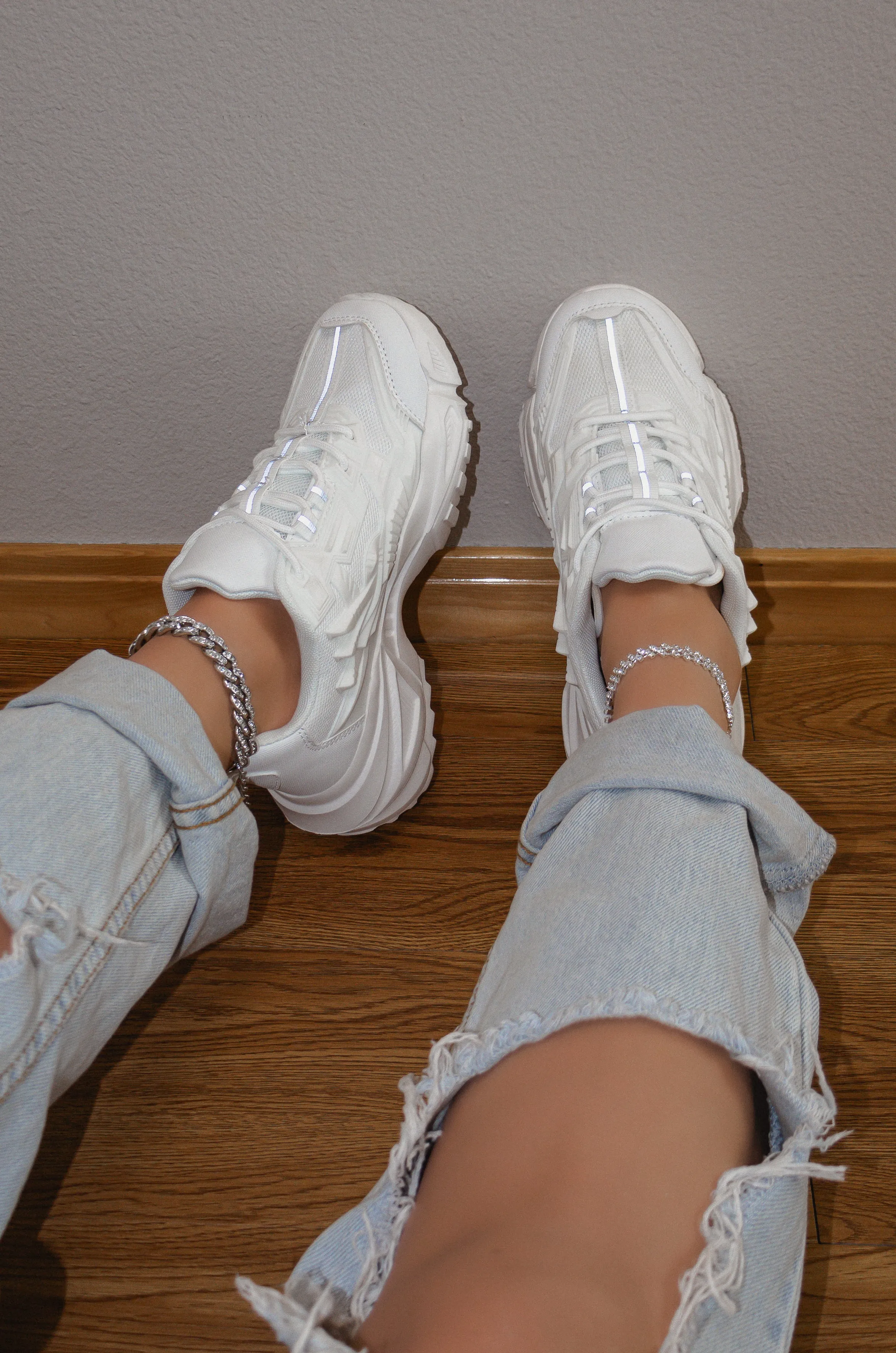 Ayanami - Wide Fit Chunky Lace Up Sneakers for Women, Comfortable Platform Shoes, Trendy Casual Footwear, Everyday Stylish Sneakers, Urban Style