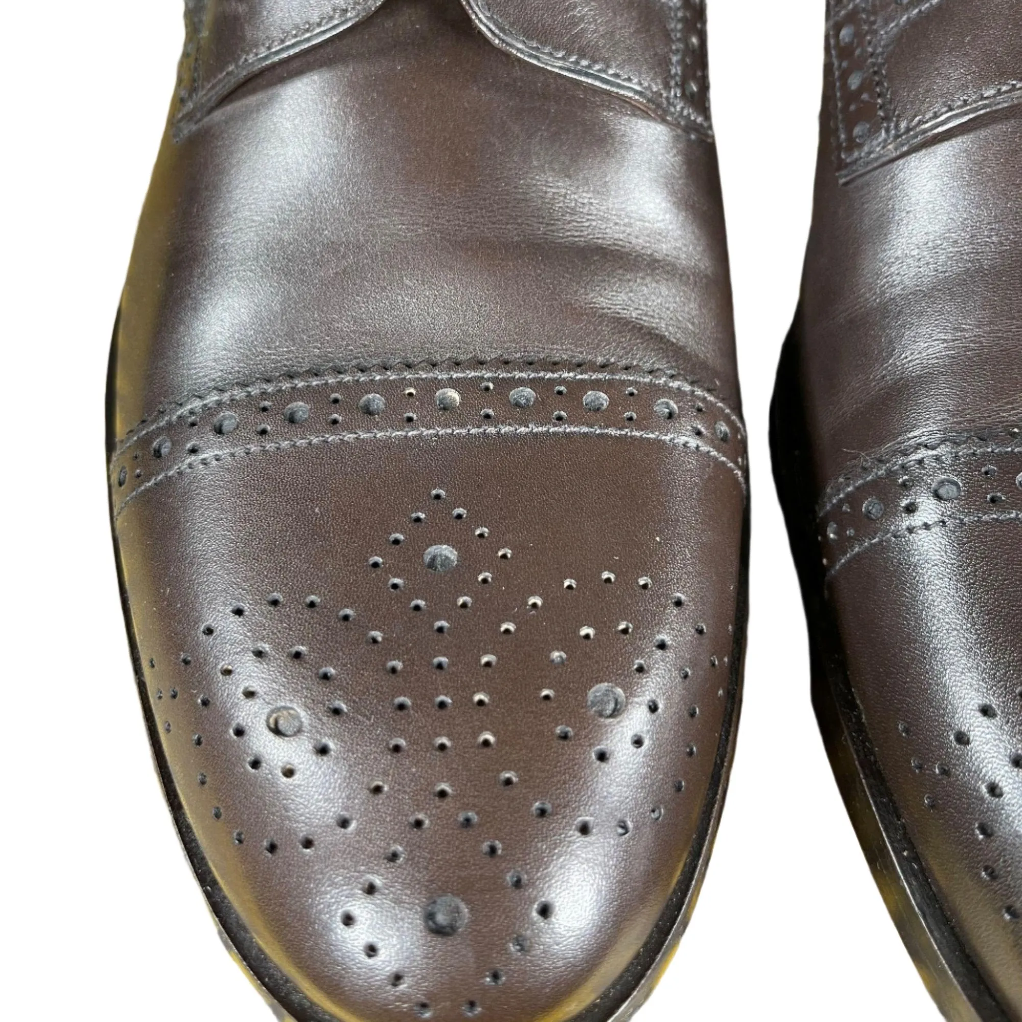Bally Brooking Coffee Leather Derby Shoes