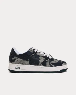 Bape Sta Cookie Camo 2 Navy / Multi Low Top Sneakers