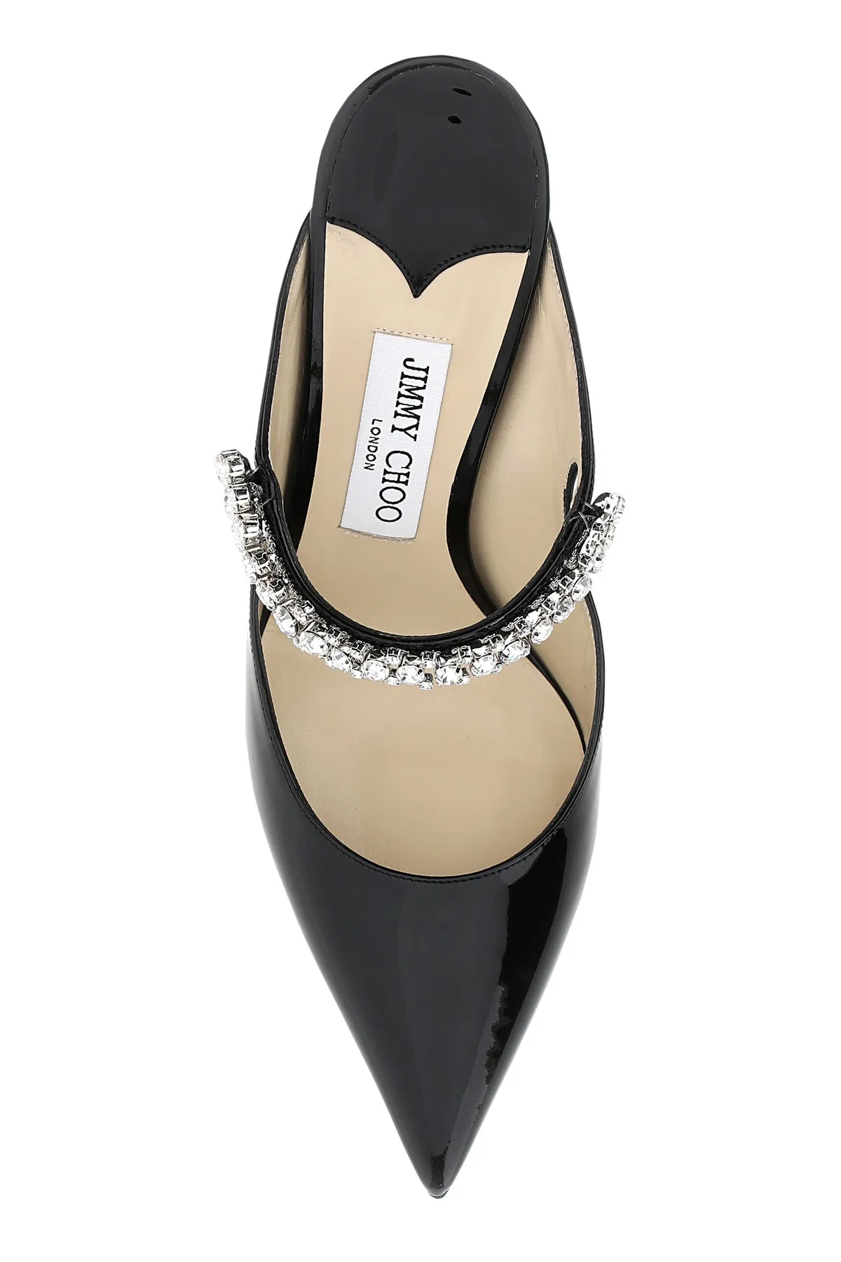 Black leather Bing 100 mules