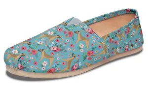 Border Terrier Flower Casual Shoes