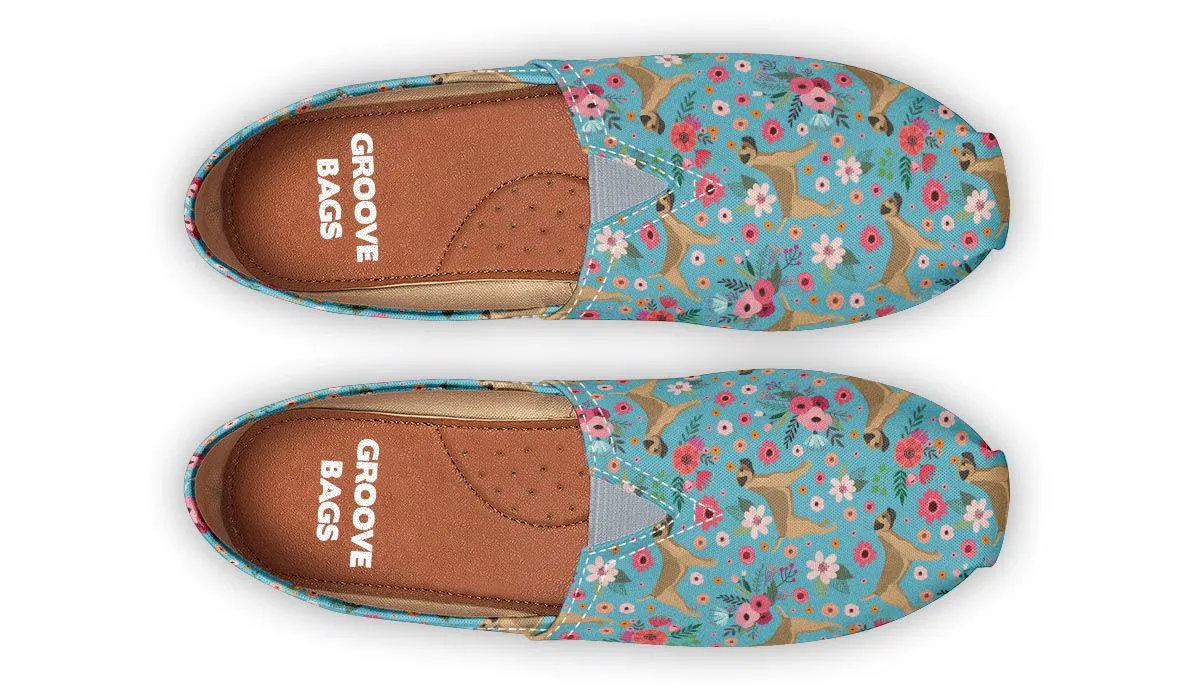 Border Terrier Flower Casual Shoes