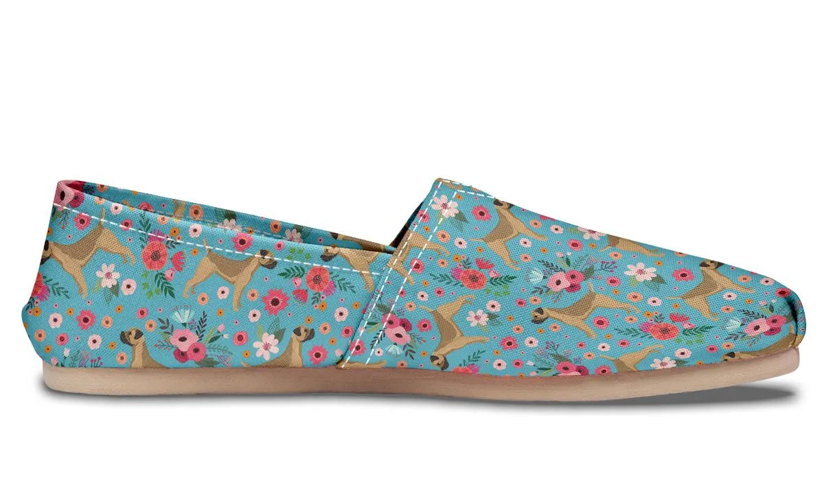 Border Terrier Flower Casual Shoes