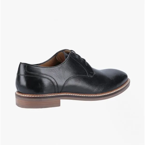 BRAYDEN Mens Leather Derby Shoes Black