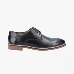 BRAYDEN Mens Leather Derby Shoes Black