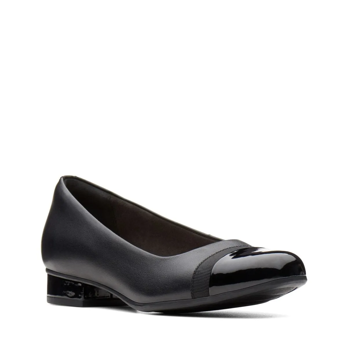 Clarks Women's Juliet Monte Low Heels- Black