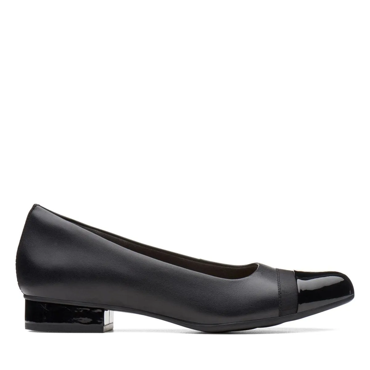 Clarks Women's Juliet Monte Low Heels- Black