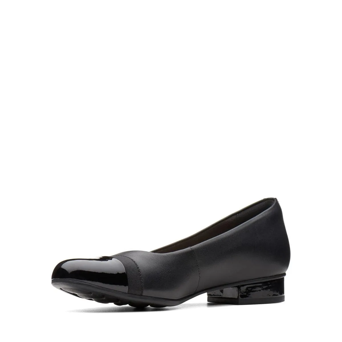 Clarks Women's Juliet Monte Low Heels- Black