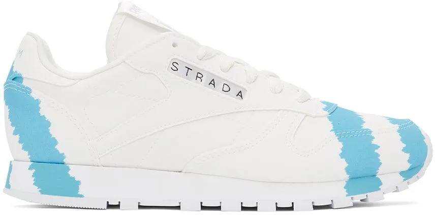 Collina Strada White Reebok Edition 'Call Mom' Classic Leather Sneakers