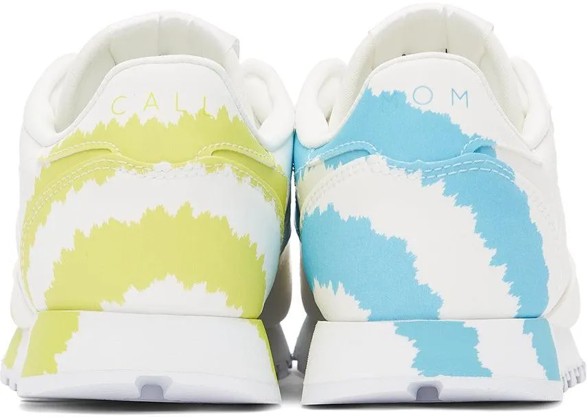 Collina Strada White Reebok Edition 'Call Mom' Classic Leather Sneakers
