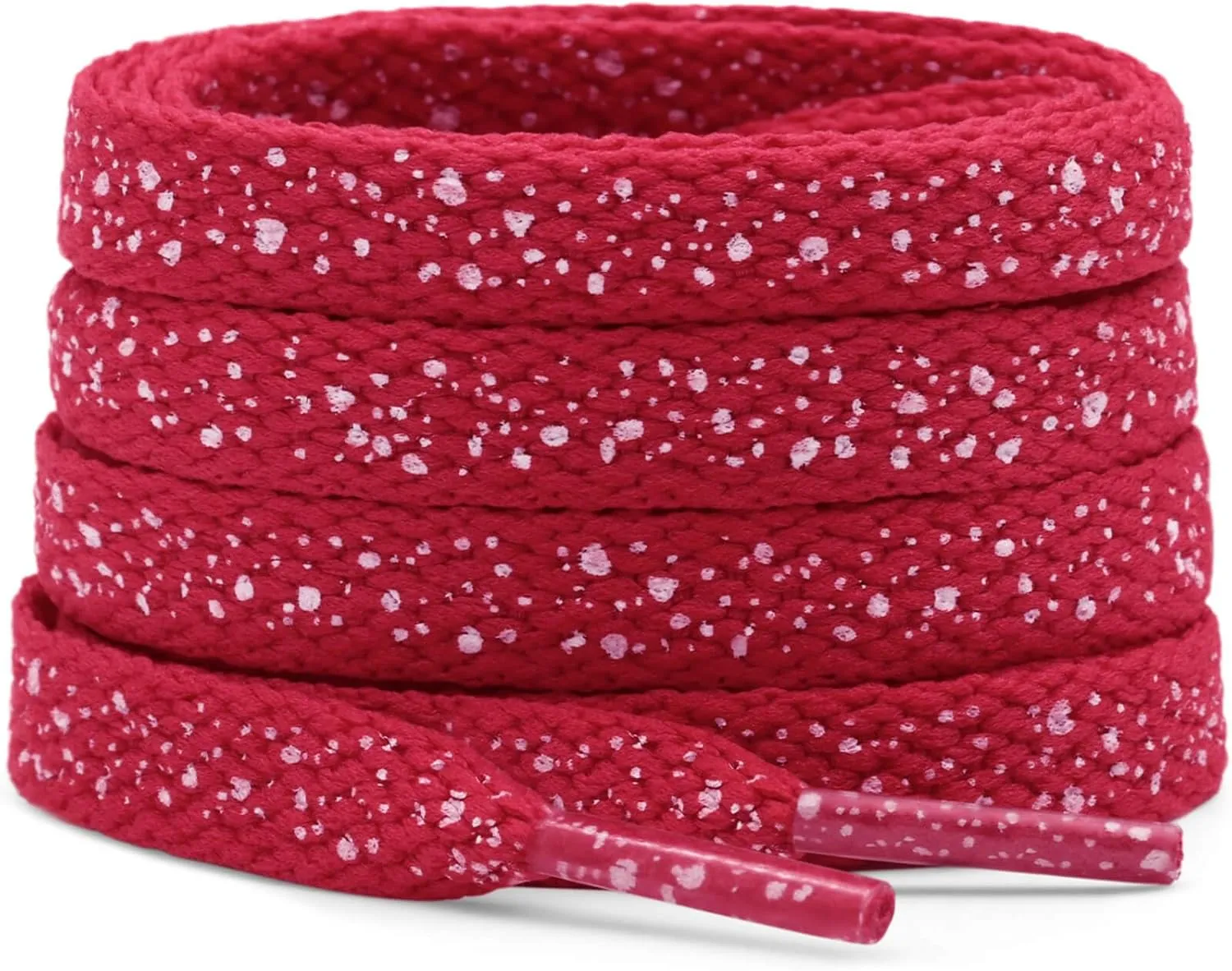 DELELE Print Flat Shoelaces for Sneakers: Colored Athletic Shoe Laces 2 Pair