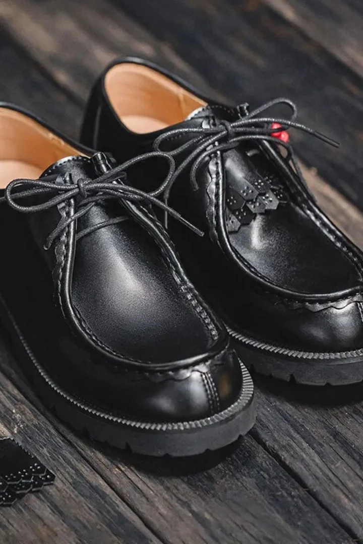 Derby Leather Retrò Shoes