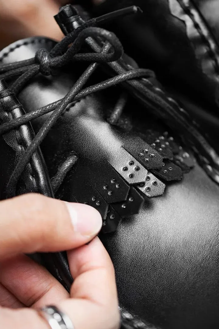 Derby Leather Retrò Shoes