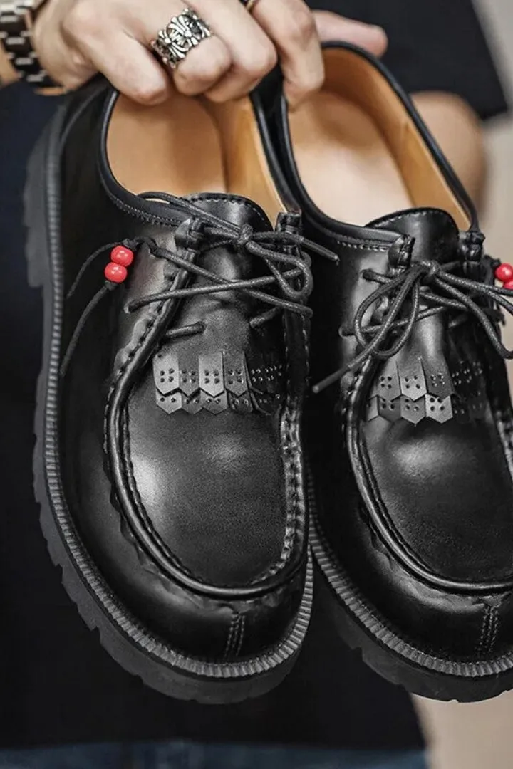 Derby Leather Retrò Shoes