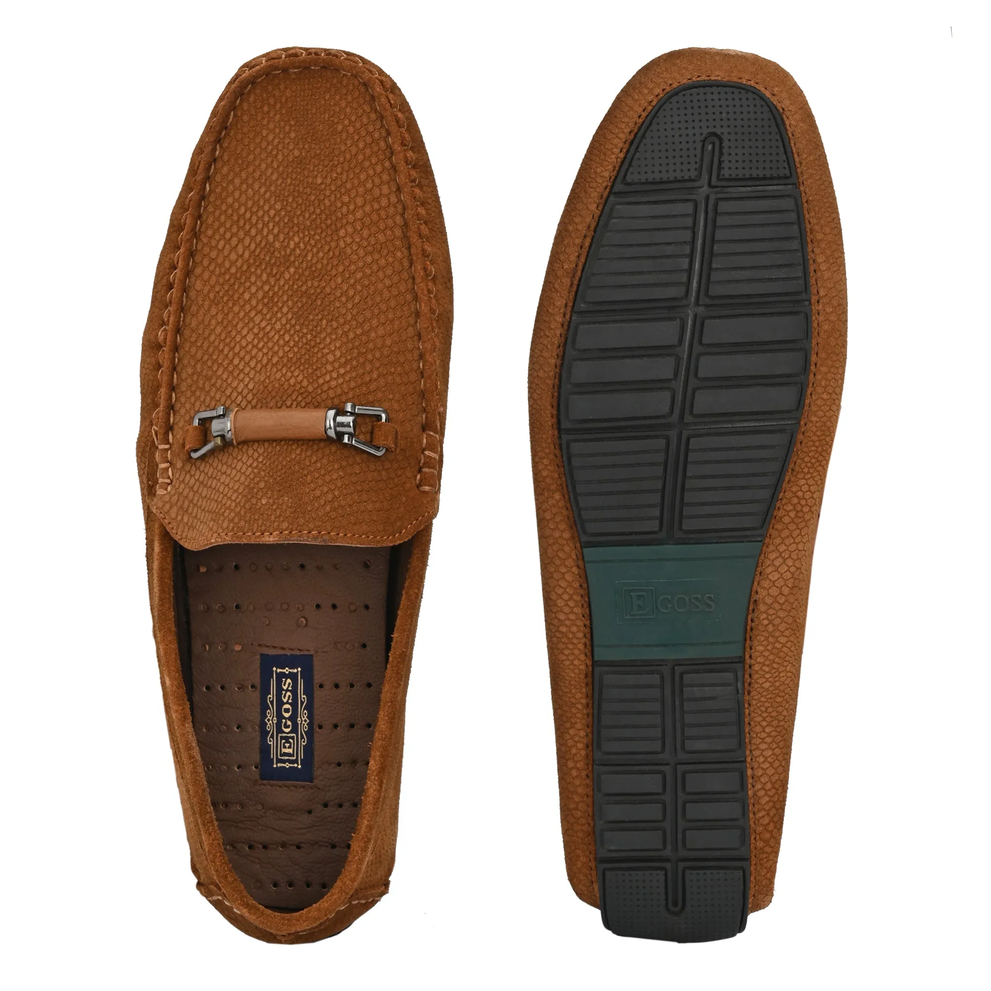 Egoss Leather Formal Slip Shoes On For Men