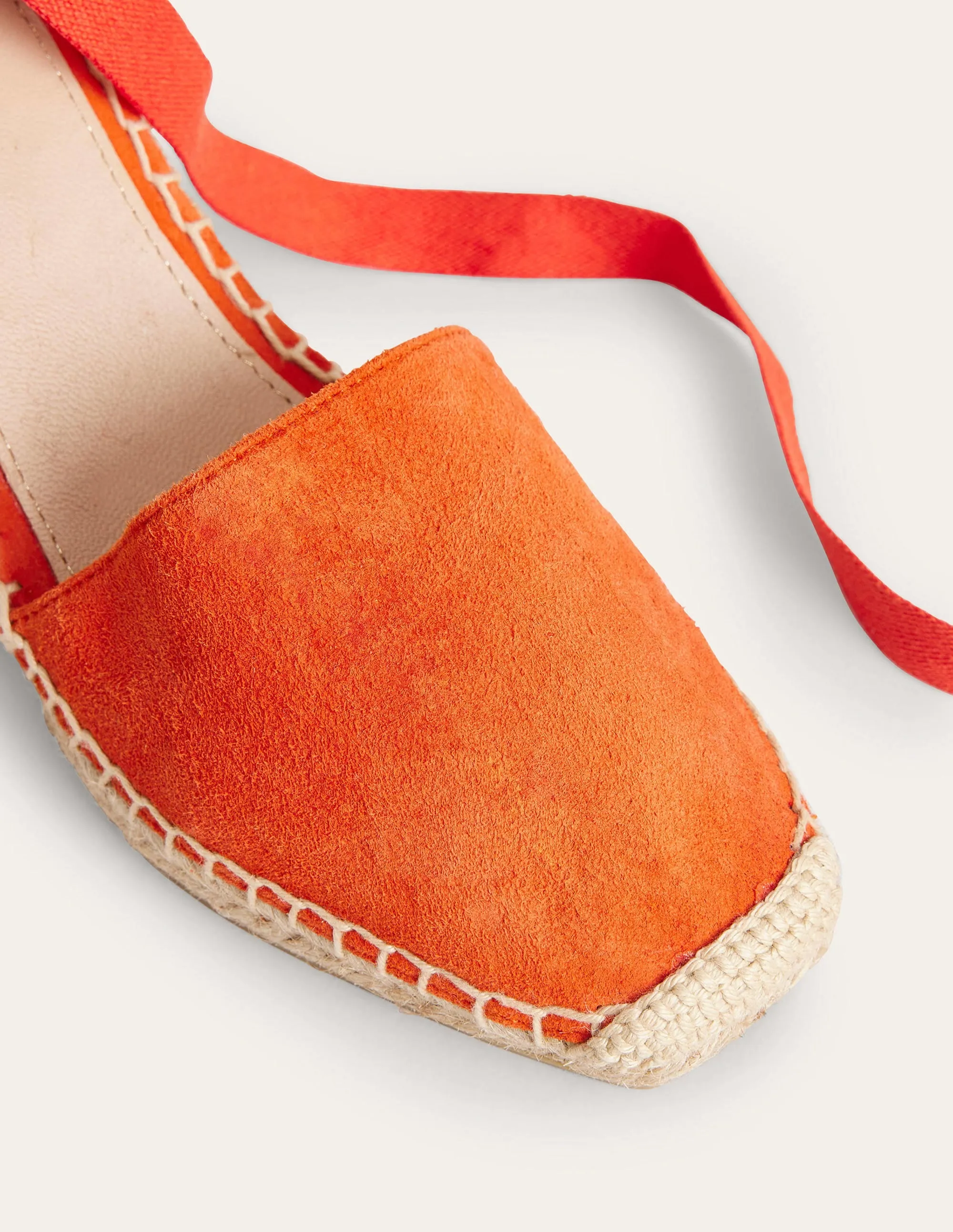 Esme Espadrille Wedges-Vermillon Red