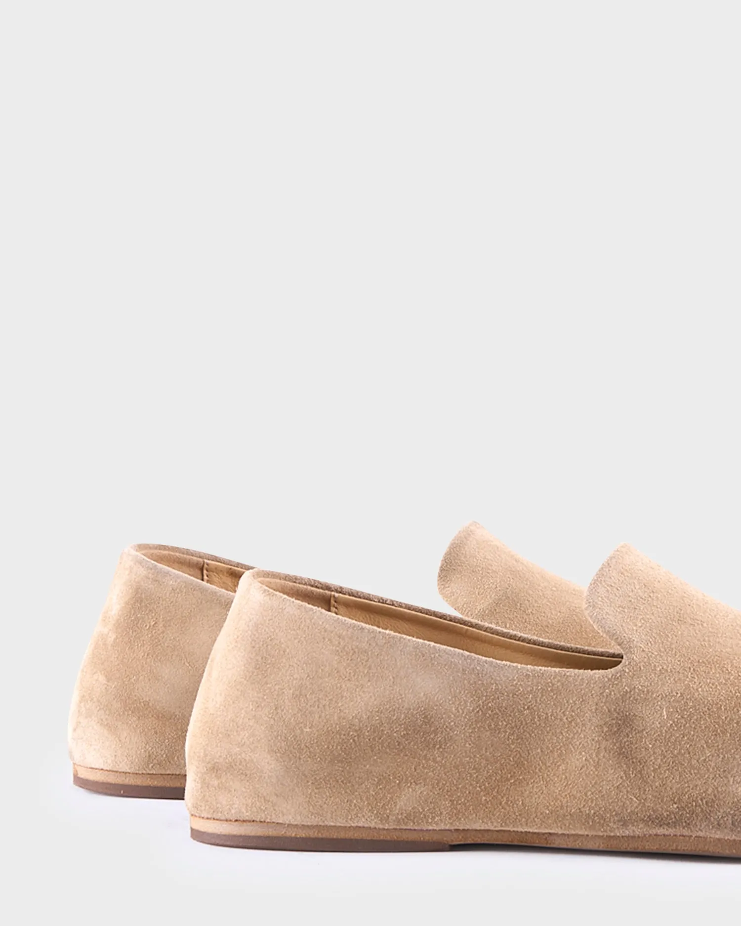 Light Brown Suede Slip on Loafer