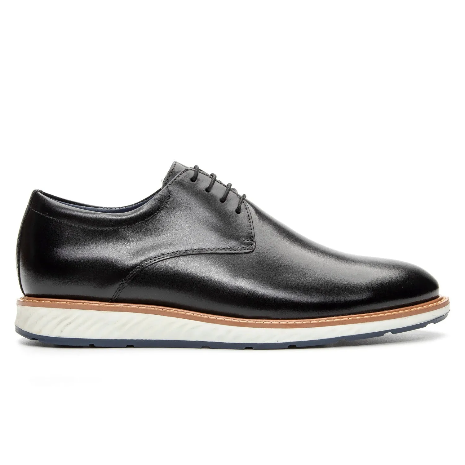 Mens Derby Hybrid Shoes Leather Plain Toe