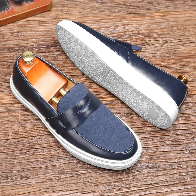 Modern Leather Slip-On Loafers