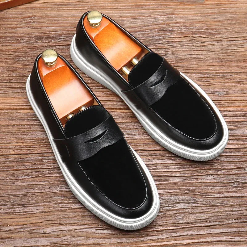 Modern Leather Slip-On Loafers