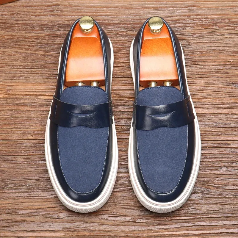 Modern Leather Slip-On Loafers