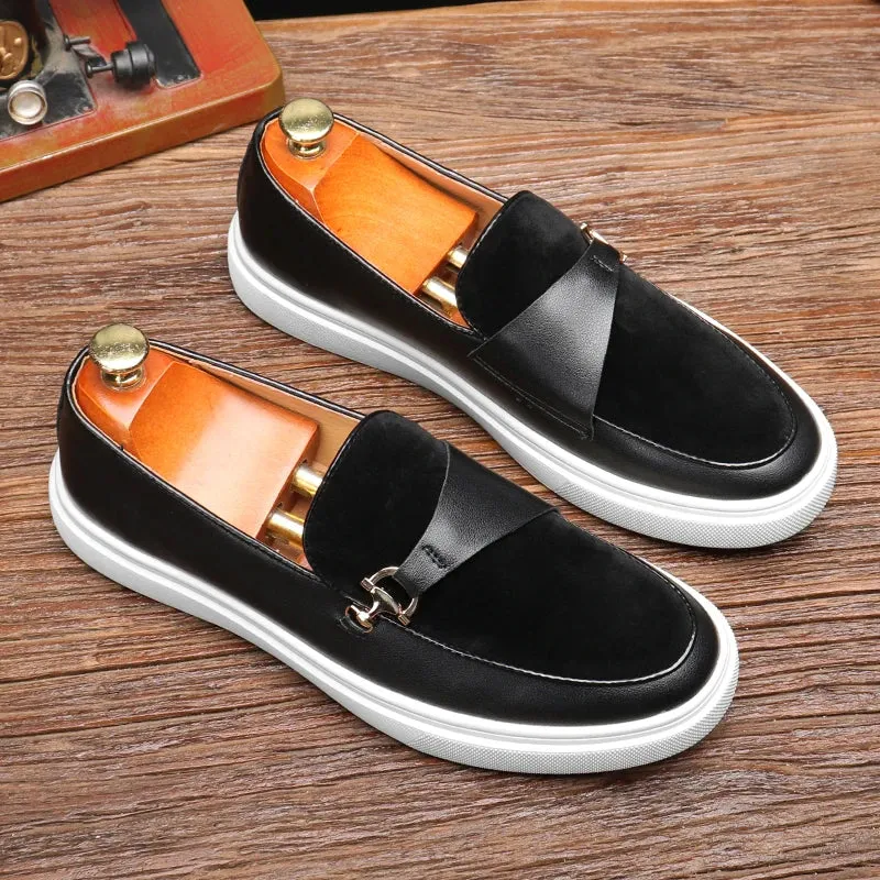 Modern Leather Slip-On Loafers