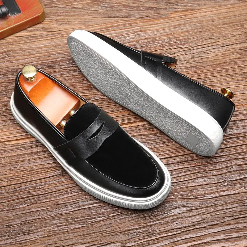 Modern Leather Slip-On Loafers