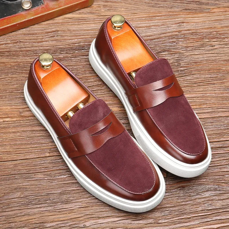 Modern Leather Slip-On Loafers
