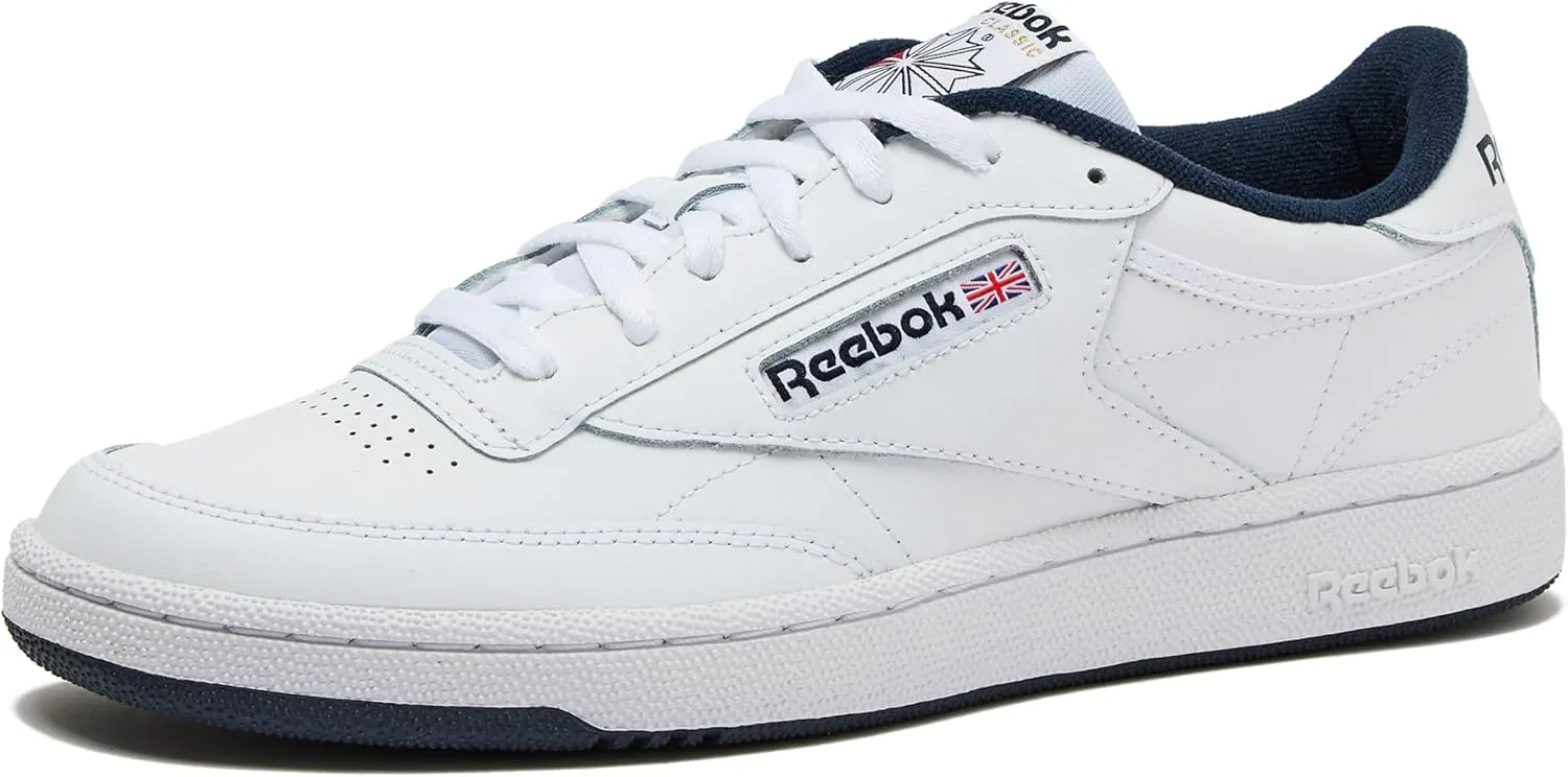 Reebok Men's Club C 85 Tennis Shoes, Casual Fashion White Sneakers
