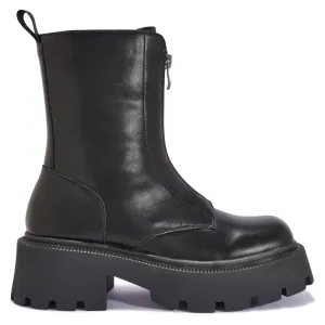 WFHIP3 WIDE FIT CHUNKY CLEATED FRONT ZIP BOOT