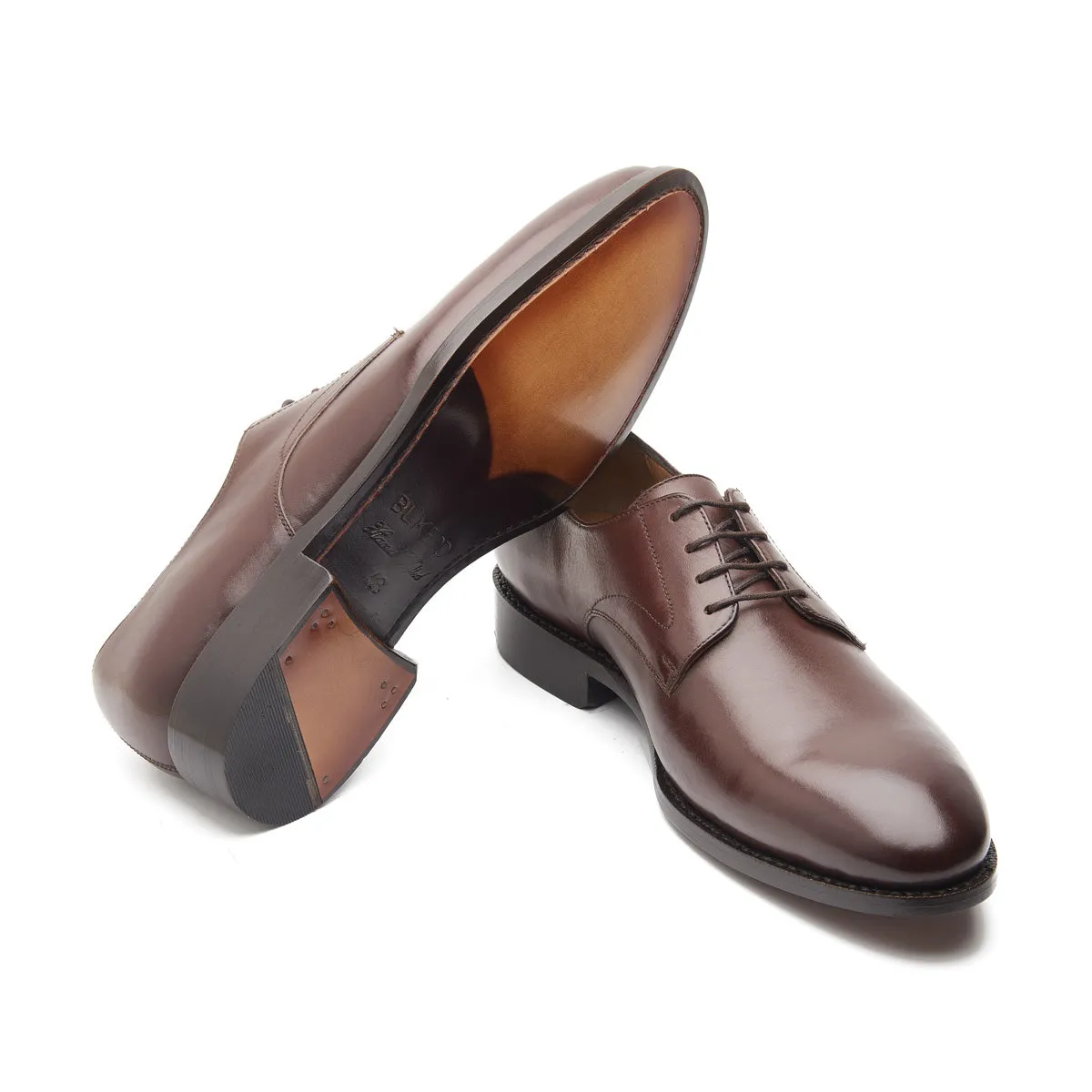 Xavier, Plain Vamp Derby - Brown | Hand Welted | Classics Collection