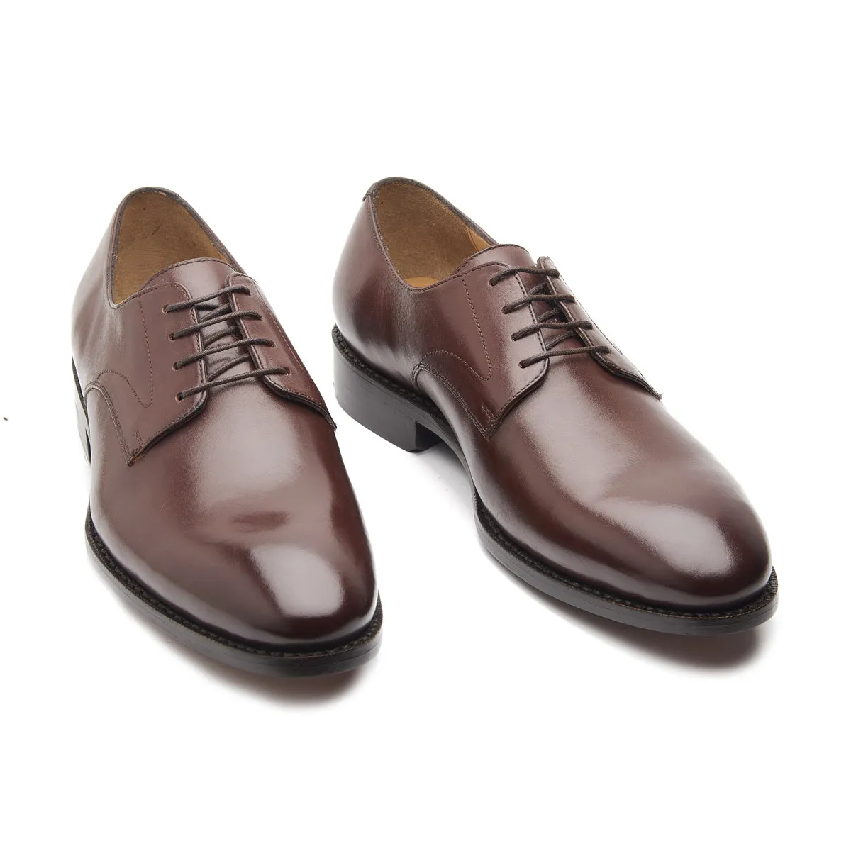 Xavier, Plain Vamp Derby - Brown | Hand Welted | Classics Collection
